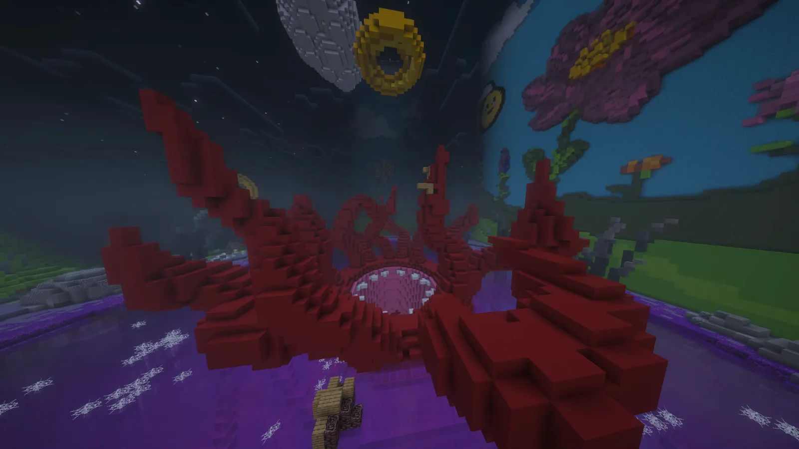 Potworny KOTH wewnątrz potwora na mapie BoxPvP Blokowo.pl